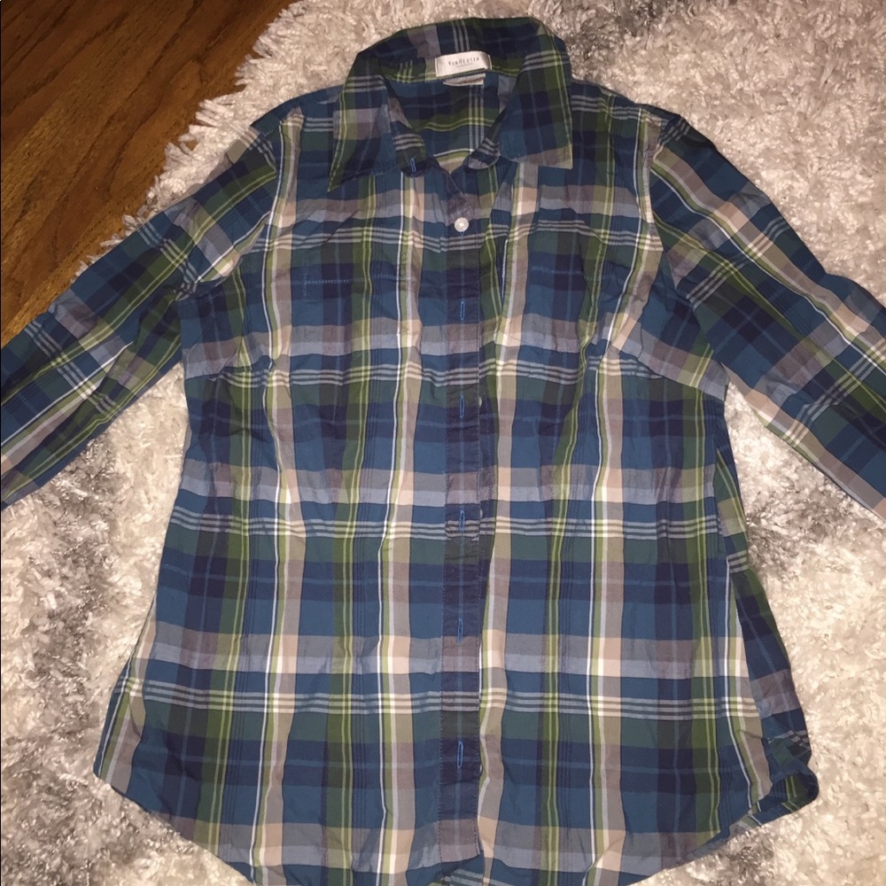 Plain button down shirt
